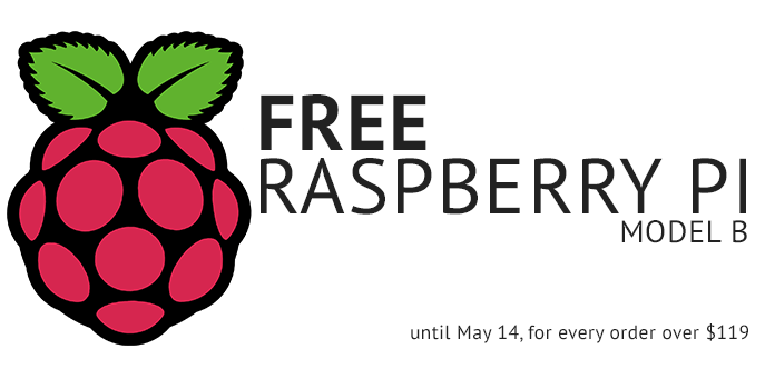 Special Offer to celebrate Spring: get a free Raspberry Pi!