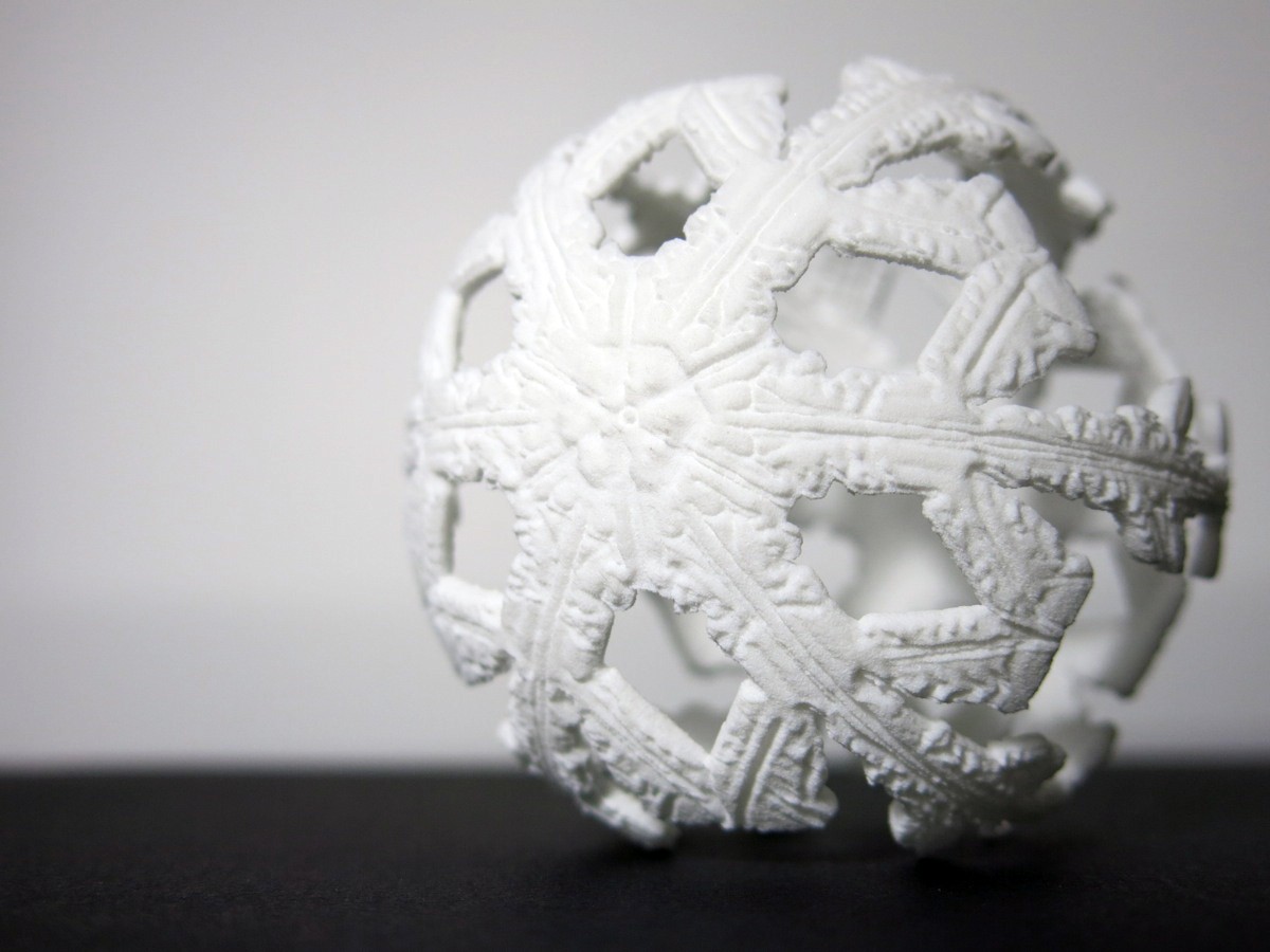 Printing Microscopic Snowflakes in 3D