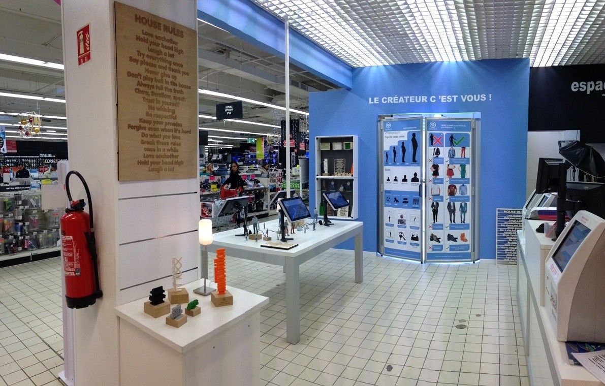 Yoomake Booth 3D Printing Auchan