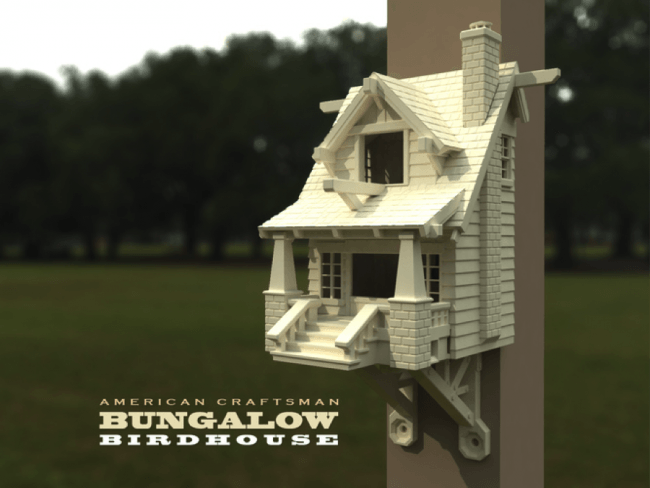 american craftsman bungalow birdhouse pinshape mrmegatronic