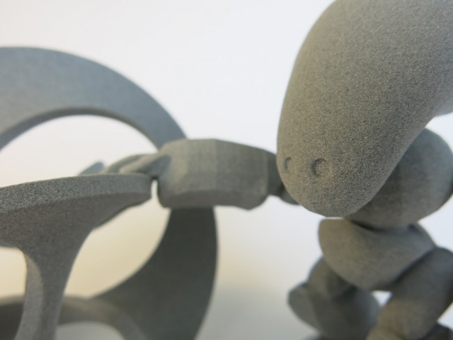 SLS 3D printed object's texture