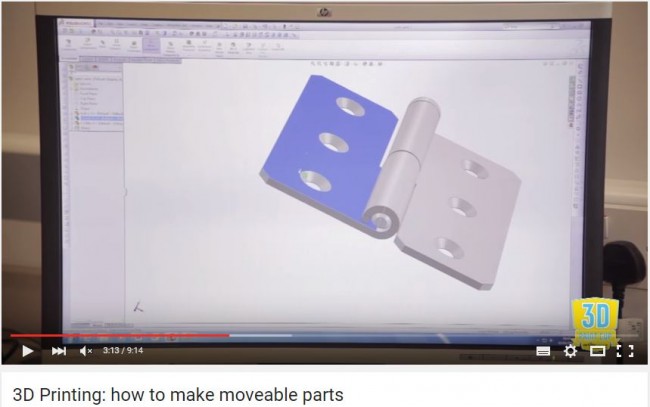 3D printing moveable