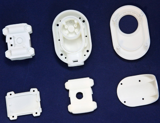 3D printed CLIP Parts in white