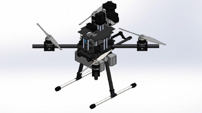 CAD drawing of the Jarriquez Drone