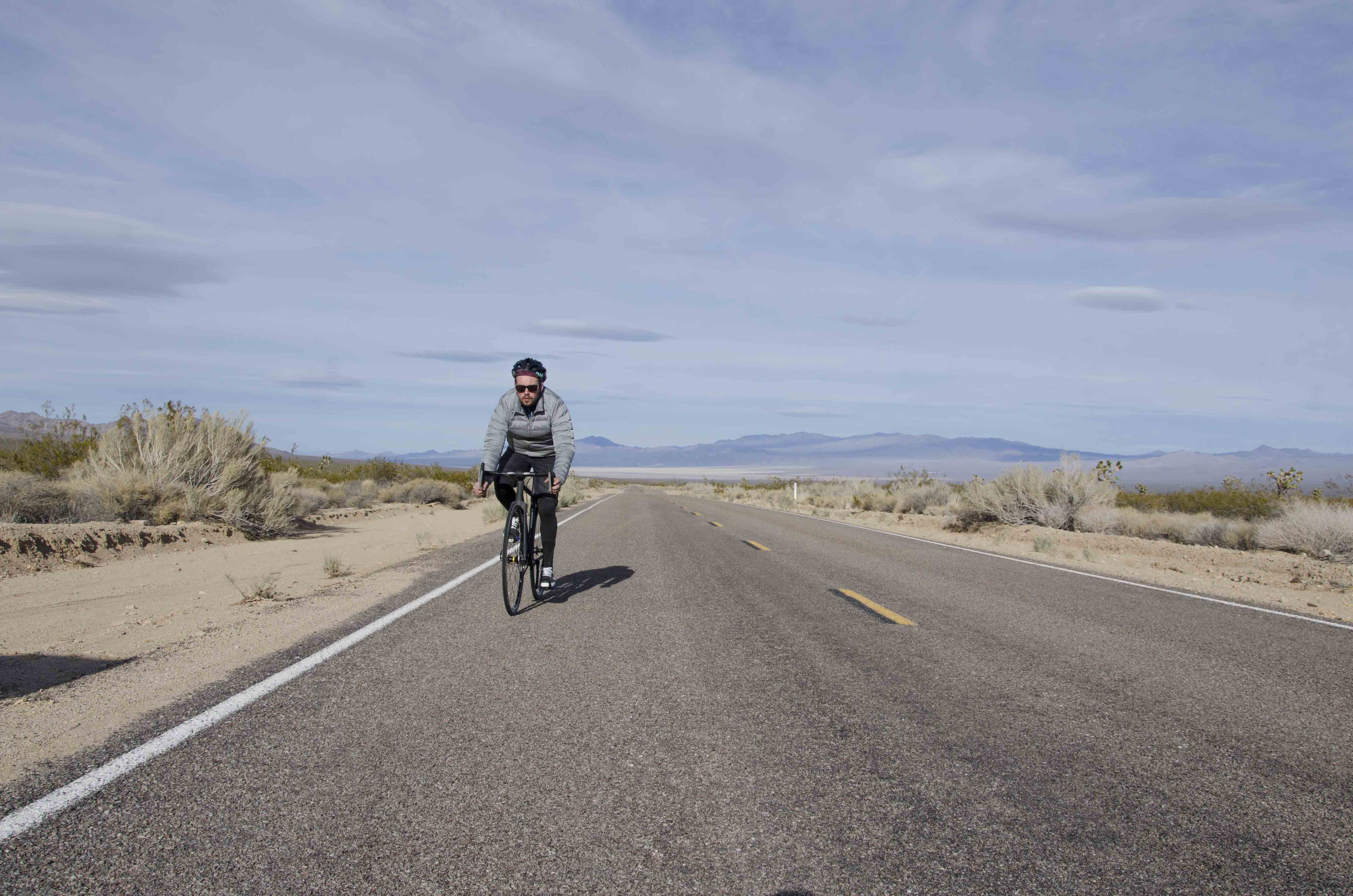 Sculpteo-Bike-Project-on-the-road Mojave desert