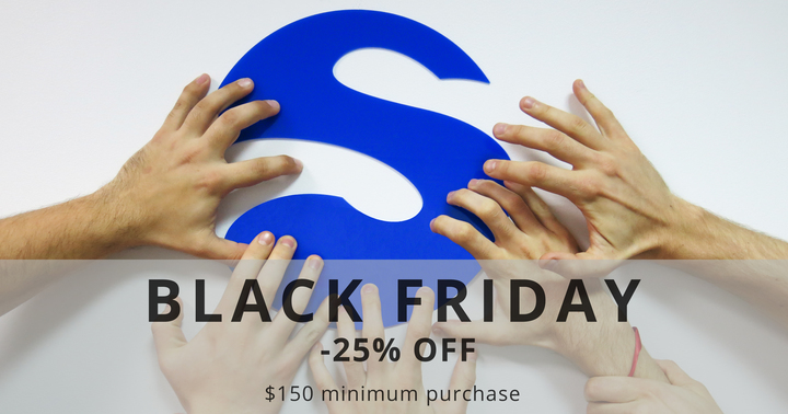 Black Friday: get your 25% offer for plastic 3D printing & laser cutting!