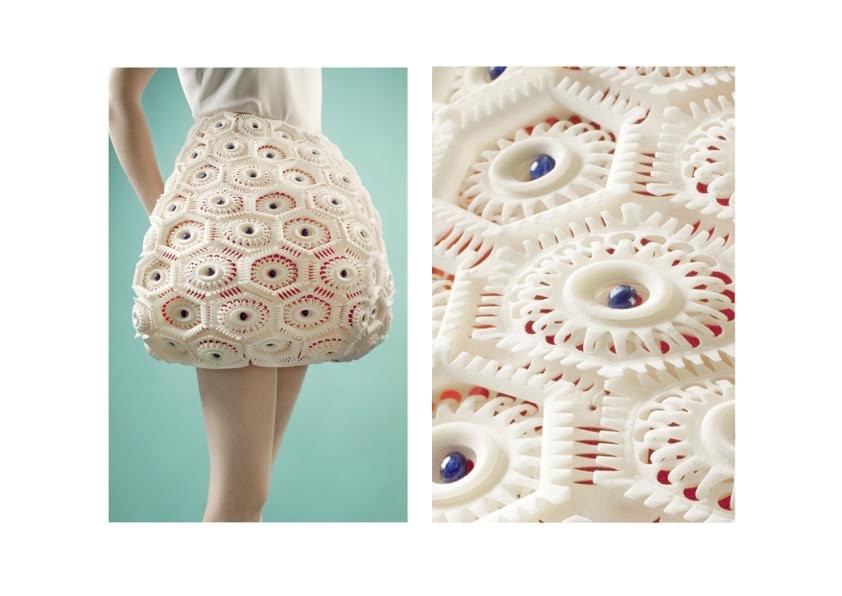 3D printed clothes by the fashion designer Anastasia Ruiz