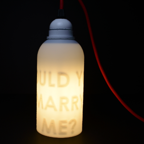 The Secret Personalized Message Lamp