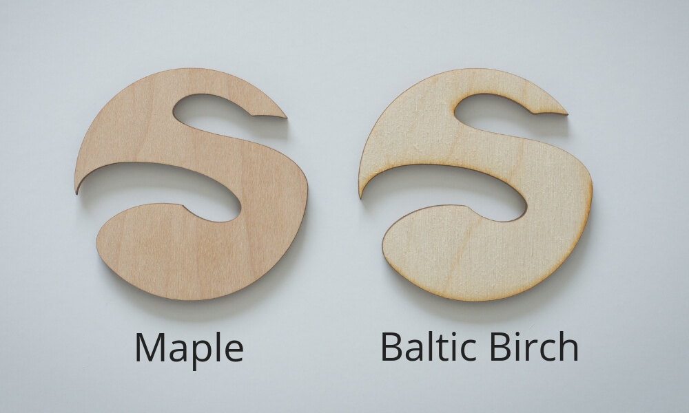 baltic birch laser cutting maple
