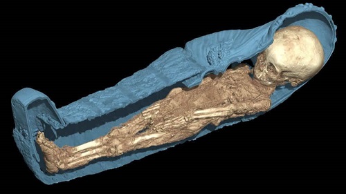 A 3D scan of an ancient mummy. Credit: All3DP.com 