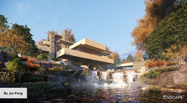 A rendering made by Jui-Feng with Enscape